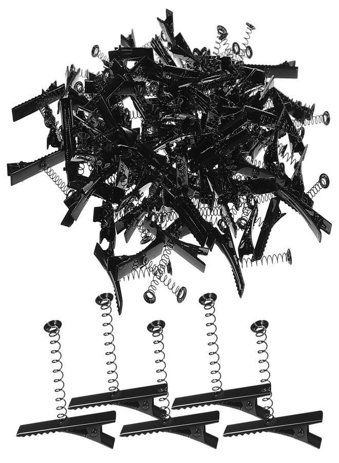 HEALEEP 200pcs Metal Duck Bill Sprouts Hair Clips: DIY Hairpins Spring Coil Spring Barrettes for Hair Styling Home Party Handmade Craft Accessories - Image 1